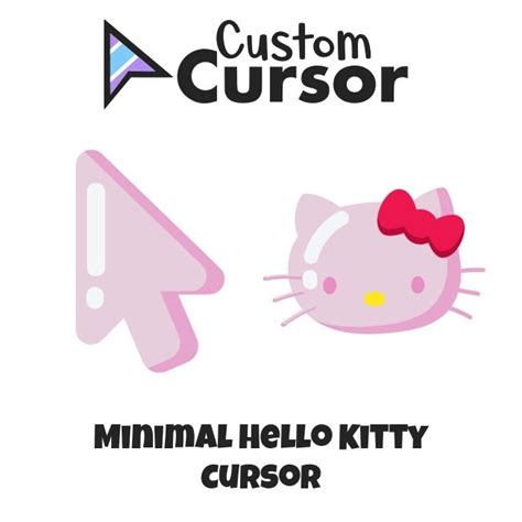 Minimal Hello Kitty cursors – Custom Cursor | Cute text symbols, Hello ...