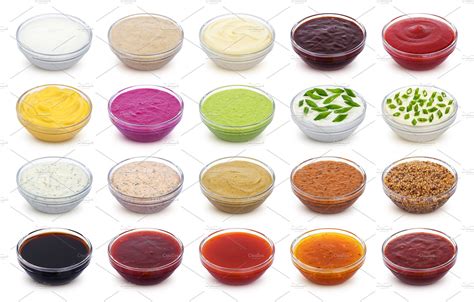 Set of different sauces stock photo containing sauce and different ...