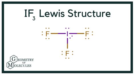 IF3 Lewis Structure (Iodine Trifluoride) | Molecules, Math, Iodine