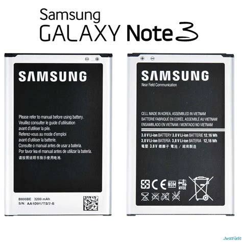 100% Original Replacement Battery B800BC For Samsung GALAXY Note3 N900 ...