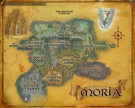 Moria :: Maps :: Lord of the Rings Online :: ZAM