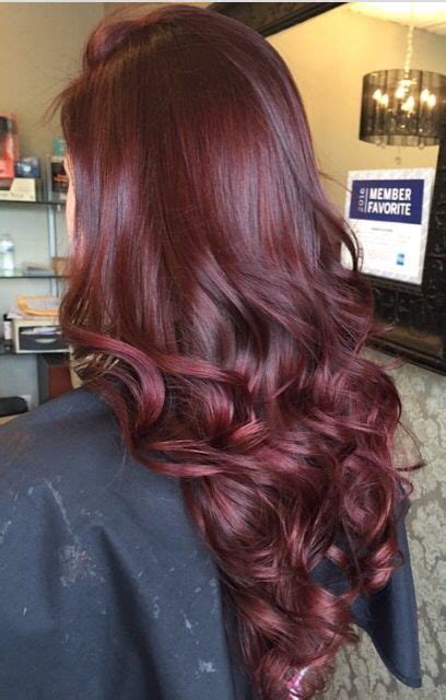 Dark Red Violet Brown Hair Color