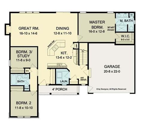 Open Concept Floor Plans For Ranch Style Homes - floorplans.click