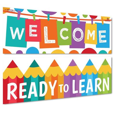 Our Ready to Learn Welcome Banners are a perfect addition for welcoming ...