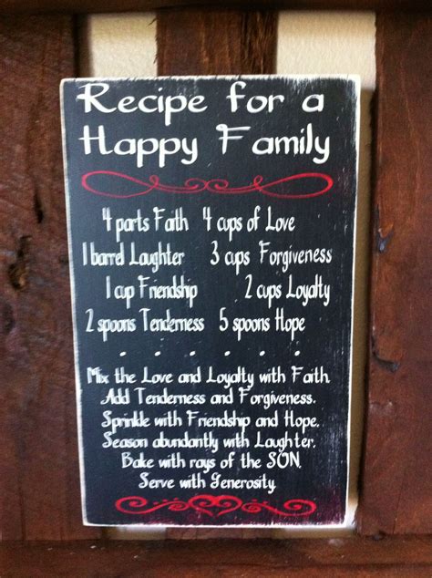 Recipe for Family | Happy family recipe, Happy family, Recipes