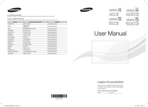 PDF manual for Samsung LCD TV LN32D403