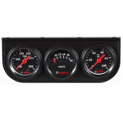 Bosch FST8090 Gauges, Triple Gauge Kit, 1.5 Inch, Black - Styleline ...