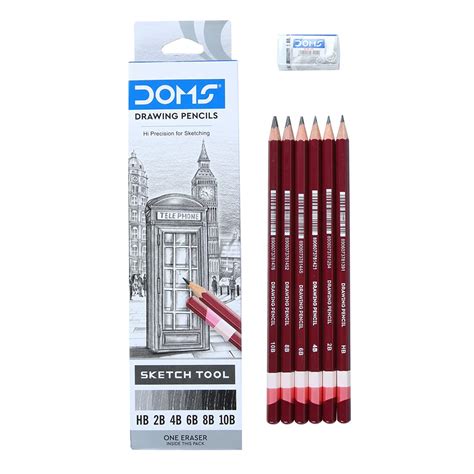 DOMS Drawing & Sketching Graphite Pencil Set 6 - Starbox