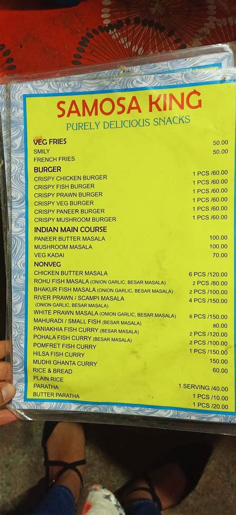 Menu at SAMOSA KING, Bhubaneswar