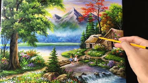 30 Cute Acrylic Landscape Painting - Home, Family, Style and Art Ideas