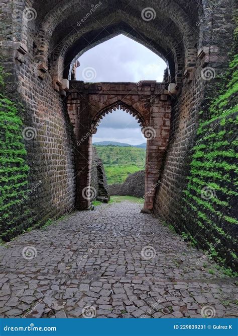 Huge Entrance Gate of Ancient Time Stock Image - Image of darwaza, gate ...