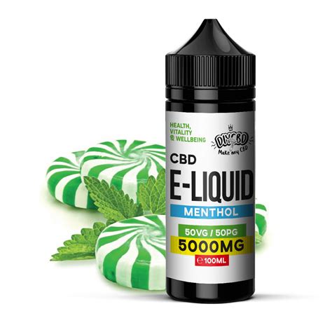 CBD E-Liquid 5000MG Menthol | UK's No1 Best CBD Vape Juice