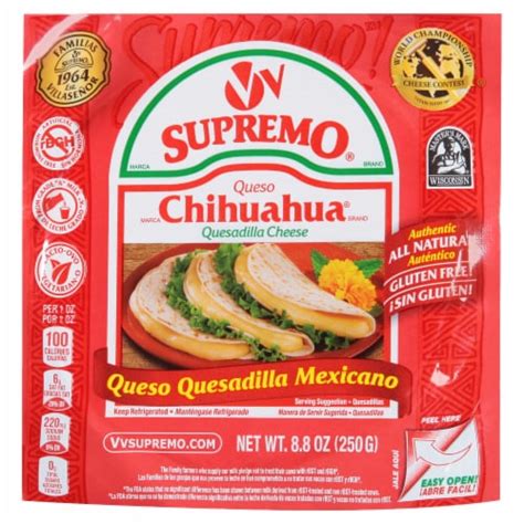 V&V Supremo Chihuahua® Queso Quesadilla Mexican Chunk Cheese, 8.8 oz ...