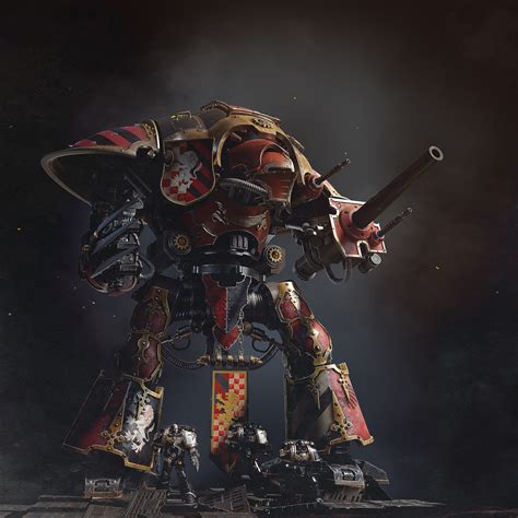 ArtStation - imperial knight warhammer 40k fan art