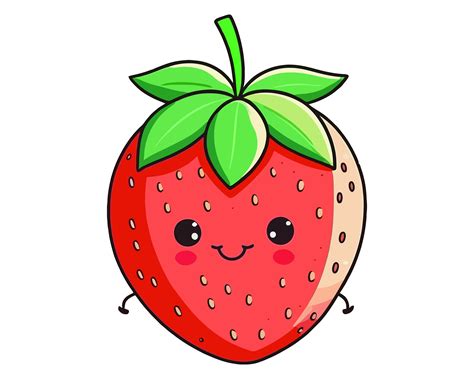 Cartoon Strawberry SVG, Strawberry Clip Art, Strawberry Clipart ...