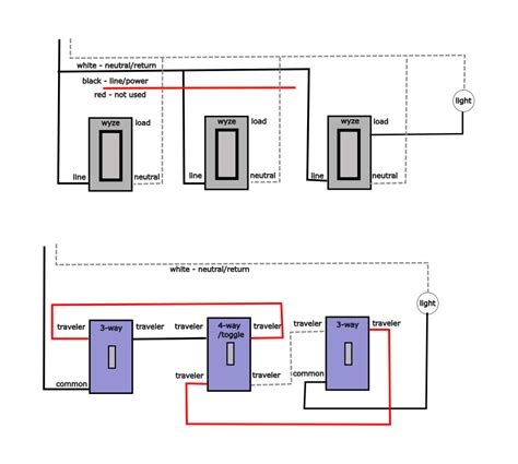 Best rules when using Switches to make 4 way switch circuit - Power ...