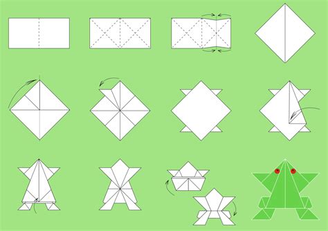 origami paper folding step by step ~ craft ideas and art projects