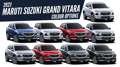 2023 Maruti Suzuki Grand Vitara - All Color Options - Images | AUTOBICS ...