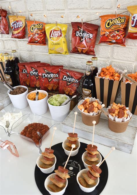 Create a walking taco bar for your next celebration! | Party food bars ...