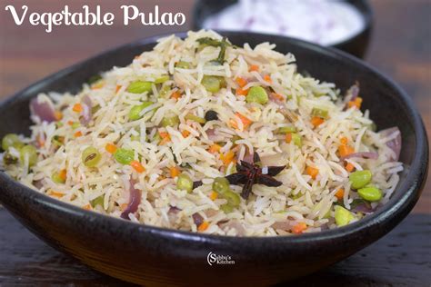 Vegetable Pulao - Subbus Kitchen