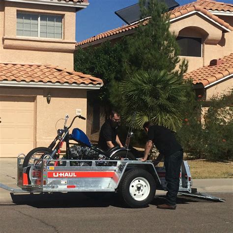 How to Transport a Motorcycle on a U-Haul Trailer - Moving Insider