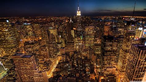 Manhattan Night Skyline Wallpapers - Top Free Manhattan Night Skyline ...