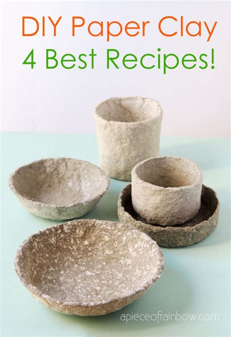 Easy DIY Paper Mache Clay : 4 Best Recipes! - A Piece Of Rainbow