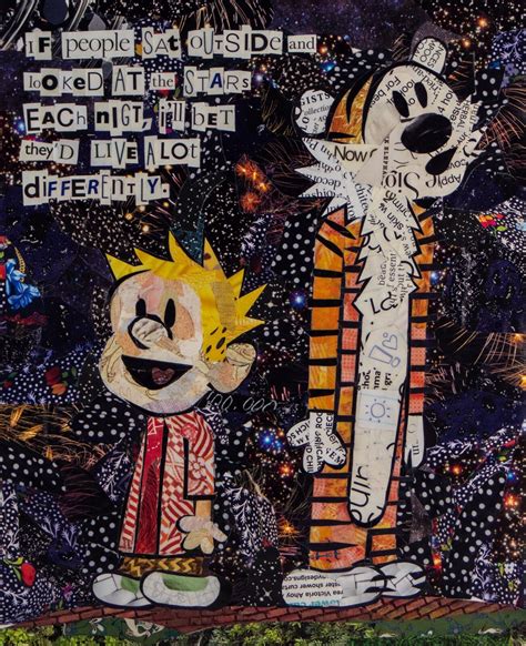 Star Gazing A Calvin and Hobbes Fine Art Collage - Etsy