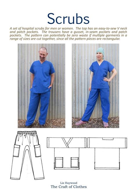 Free pattern: scrubs - The Craft of Clothes in 2020 | Scrubs pattern ...