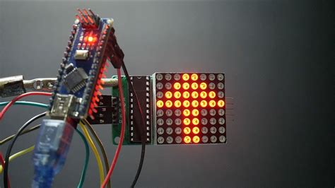 Arduino NANO + LED Matrix 8x8 - YouTube