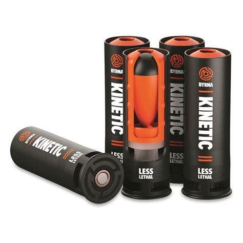 Byrna Kinetic Less Lethal Shotgun Ammo, 12 Gauge, 10 Rounds - 734101 ...