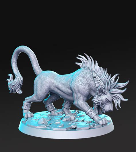 Fire Wolf Dnd Miniature Tabletop RPG Dnd Mini D&D Figurines Fantasy ...