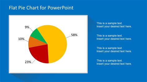 Flat Pie Chart Template for PowerPoint - SlideModel