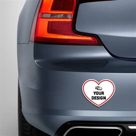 Custom Heart Magnets for Fridge, Car + Free Shipping