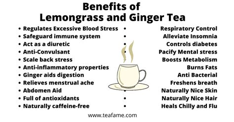 20 Great Benefits of Lemongrass and Ginger Tea - Tea Blog