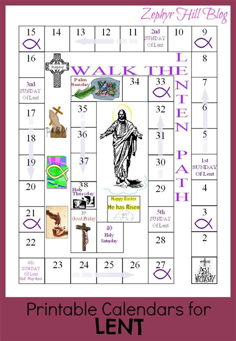 Lenten Calendar 2021 - Calendar 2021