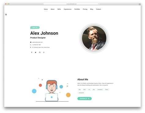 25 Best Bootstrap Portfolio Templates 2021 - Colorlib