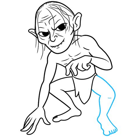 How to Draw Gollum - Really Easy Drawing Tutorial