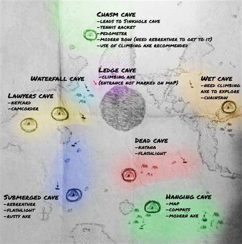 The Forest Map Of Cave Entrances