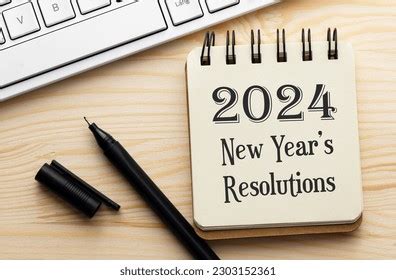 2024 New Years Resolutions Text Notebook Stock Photo 2303152361 ...