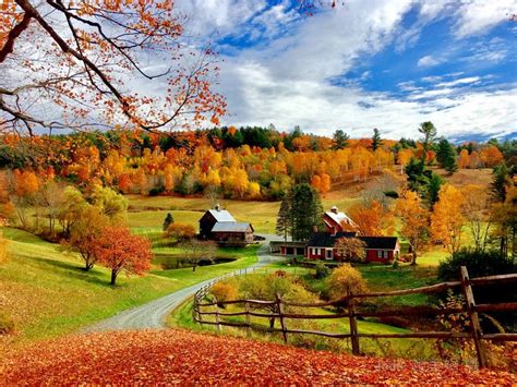 Beautiful Farm - Vermont - | Autumn scenery, Autumn scenes, Vermont fall