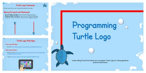 Programming Turtle Logo Writing Algorithms PowerPoint Lesson 1