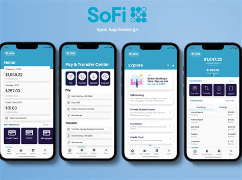 SoFi App Redesign by Colin Ashby on Dribbble