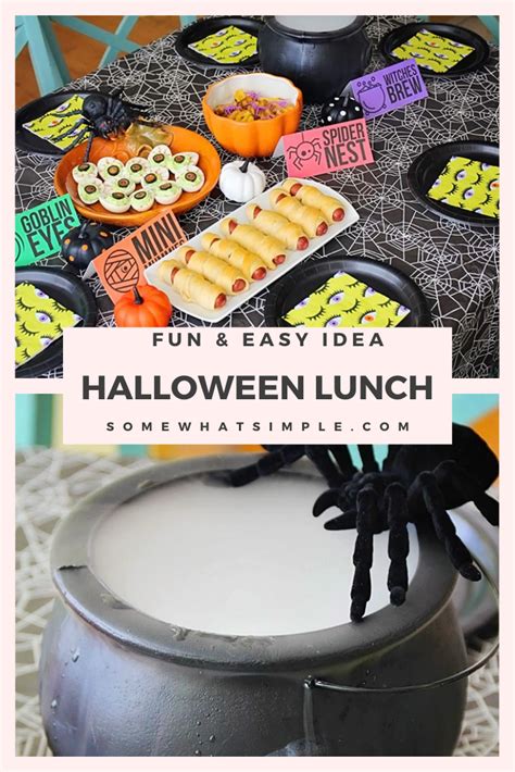 Halloween Lunch for Kids - from Somewhat Simple