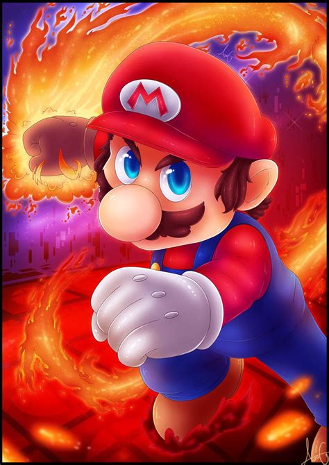 Super Smash Bros Ultimate Mario Drawing - Smash Bros | Bodemawasuma