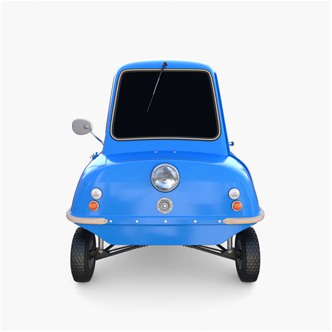 3D Peel P50 Blue With Chassis Model - TurboSquid 1786770