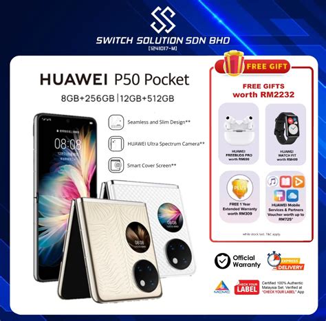 Huawei P50 Pocket Price in Malaysia & Specs - RM4999 | TechNave