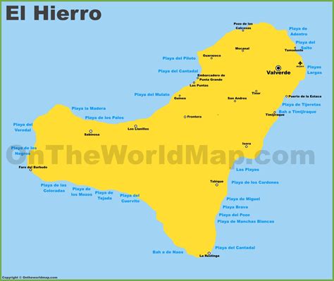 El Hierro Maps | Canary Islands, Spain | Map of El Hierro