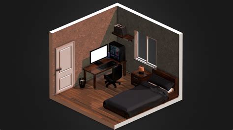 Low Poly Isometric Room - Download Free 3D model by amurin [56cf7d5 ...