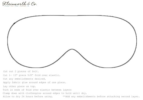 Sleep Mask Pattern